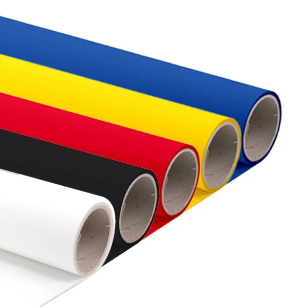 Hotmark Startpaket - svart, vit, röd, Blå & Gul 50cm x 5m Hotmark Startpaket - svart, vit, röd, Blå & Gul 50cm x 5m