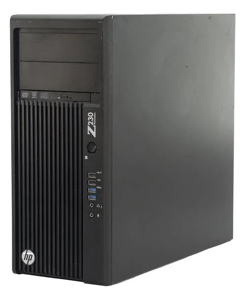 HP Z230 WorkStation - Intel Xeon E3-1246 v3 3,5GHz 256GB SSD + 1TB HDD 16GB - Nvidia RTX 2060 Win10 Pro  - Grade B