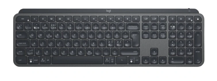 Logitech MX Keys tangentbord nordiskt Bluetooth &ndash; Grad A