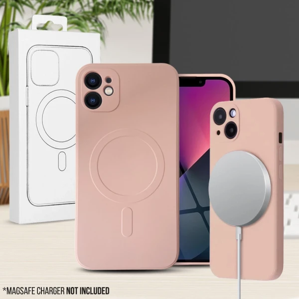 iPhone 11 - Magsafe silikonfodral - power pink iPhone 11 - Magsafe silikonfodral - power pink