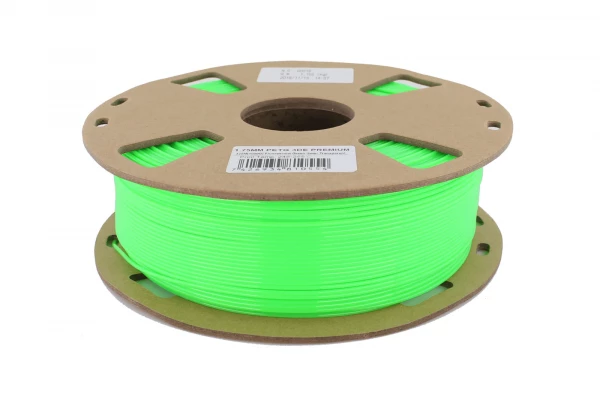 Fluorescent Green (Semi-transparent) - 3DE Premium - PETG - 1.75mm Fluorescent Green (Semi-transparent) - 3DE Premium - PETG - 1.75mm