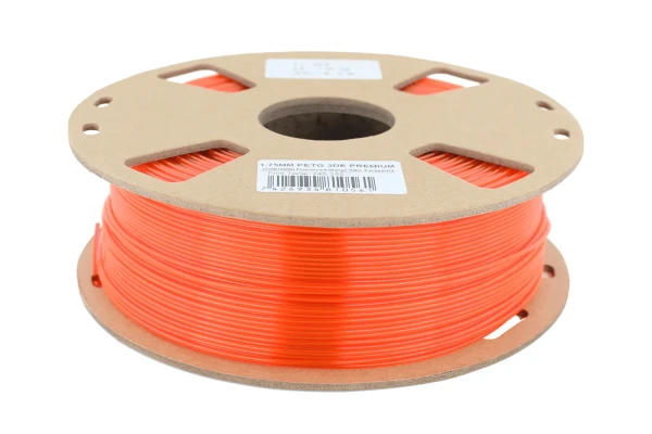 Fluorescent Orange (Semi-transparent) - 3DE Premium - PETG - 1.75mm Fluorescent Orange (Semi-transparent) - 3DE Premium - PETG - 1.75mm