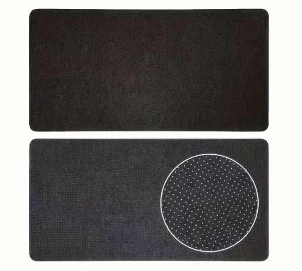 Polyesterfilt skrivbordsunderl&auml;gg stort gaming-musmatta 90 &times; 45 cm &ndash; svart
