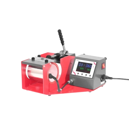 Secabo TM1 Kopvärmepress – Effektiv och användarvänlig för personligt tryck Secabo TM1 koppar-varmpress.