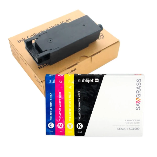 Sawgrass SubliJet UHD – Set + Avfallstank – 31 ml för SG500 och SG1000