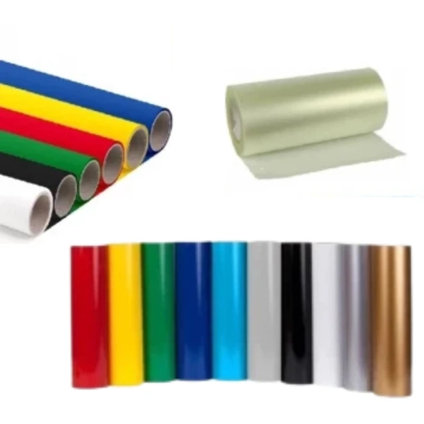 Startpaket med 10 f&auml;rger folie, 30 cm skyltfolie och 6 f&auml;rger textilfolie