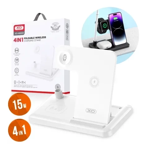 Trådlös Laddare XO-WX033 15W 4i1