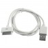 USB Kabel till iPhone 4 & 4S, iPhone 3GS/3G, iPad 2/iPad, iPod Touch, längd: 1 meter. (vit)