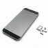 iPhone 5S side button and sim card tray back cover - Black