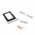 iPhone 5C side button and sim card tray back cover - White