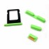 iPhone 5C side button and sim card tray back cover - green