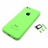 iPhone 5C side button and sim card tray back cover - green