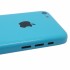 iPhone 5C side button and sim card tray back cover - blue 